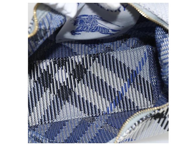 Borsa a mano in tela Nova Check Burberry azzurro chiaro oro Auth LNZ422SAM D'oro Blu chiaro - vista 18
