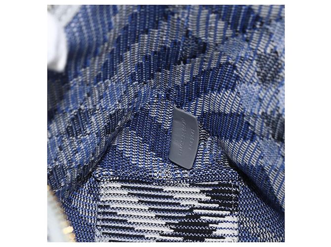 Borsa a mano in tela Nova Check Burberry azzurro chiaro oro Auth LNZ422SAM D'oro Blu chiaro - vista 20