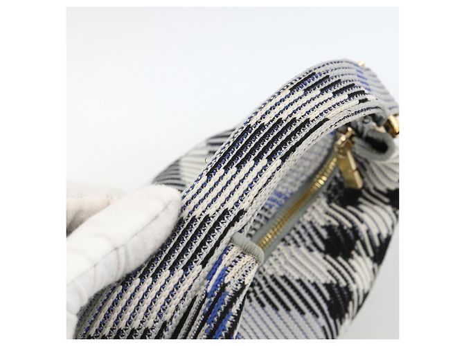 Borsa a mano in tela Nova Check Burberry azzurro chiaro oro Auth LNZ422SAM D'oro Blu chiaro - vista 8
