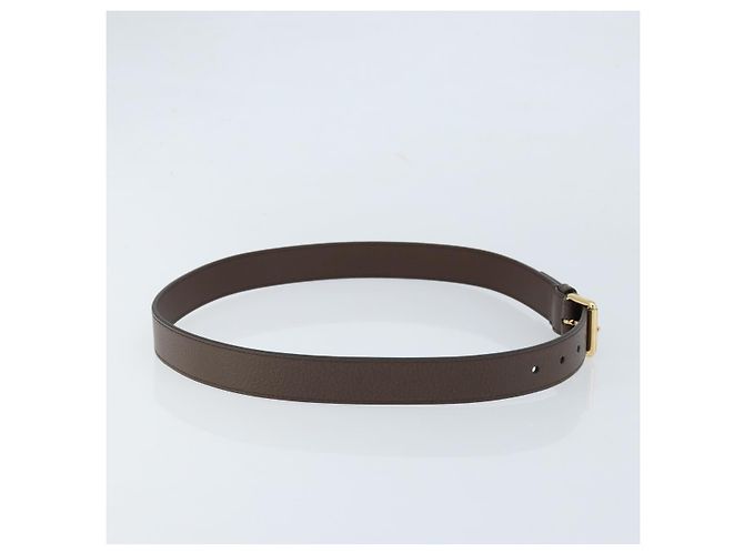 Cintura GUCCI in pelle 98 cm Marrone Oro Auth BA11143 D'oro - vista 4