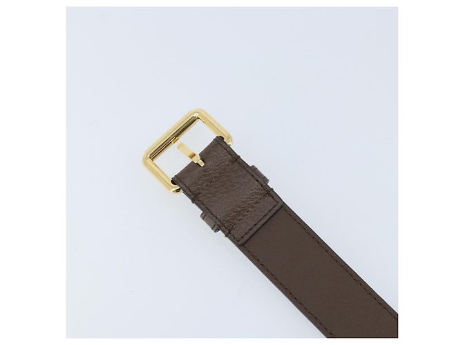 Cintura GUCCI in pelle 98 cm Marrone Oro Auth BA11143 D'oro - vista 7