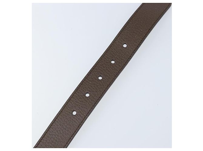 Cintura GUCCI in pelle 98 cm Marrone Oro Auth BA11143 D'oro - vista 8