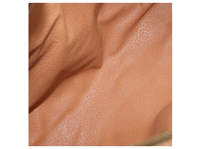 Céline Bolso de mano de lona Macadam CELINE en cuero PVC marrón dorado Auth 171455V Castaño - vista 16