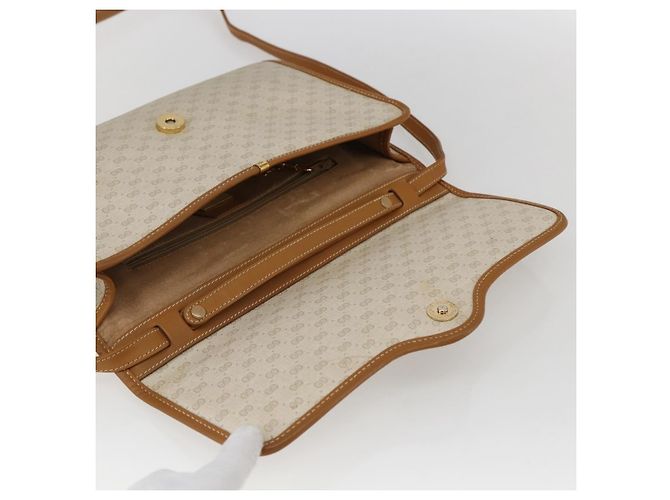 Gucci Borsa Micro GG Supreme PVC Beige Chiaro Oro 004 106 0146 Auth fm5178 D'oro - vista 14
