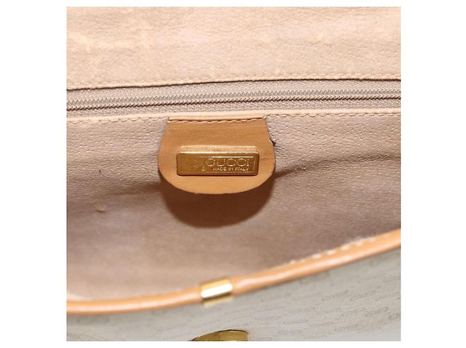 Gucci Borsa Micro GG Supreme PVC Beige Chiaro Oro 004 106 0146 Auth fm5178 D'oro - vista 15
