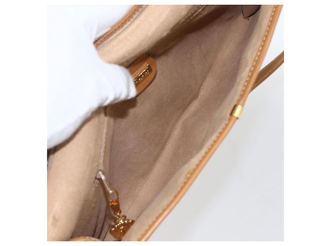 Gucci Borsa Micro GG Supreme PVC Beige Chiaro Oro 004 106 0146 Auth fm5178 D'oro - vista 16