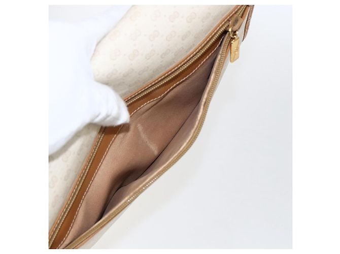 Gucci Borsa Micro GG Supreme PVC Beige Chiaro Oro 004 106 0146 Auth fm5178 D'oro - vista 23