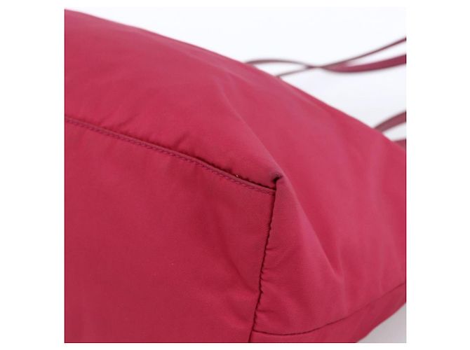 PRADA Nylon Tote Bag Rosa Silber Auth ARZ253 Pink - Ansicht 10