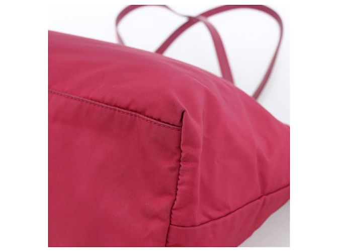 PRADA Nylon Tote Bag Rosa Silber Auth ARZ253 Pink - Ansicht 12