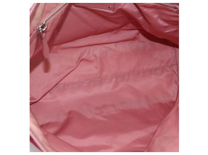PRADA Nylon Tote Bag Rosa Silber Auth ARZ253 Pink - Ansicht 16