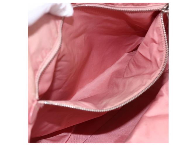 PRADA Nylon Tote Bag Rosa Silber Auth ARZ253 Pink - Ansicht 20