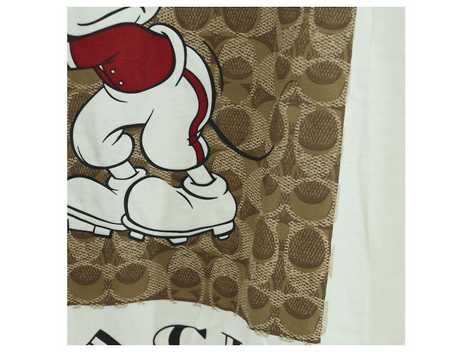 Camiseta de manga corta de algodón blanca COACH ~ Disney Mickey Auth 166915M Blanco - vista 6