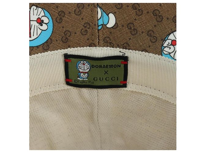 Cappello bucket Doraemon Micro GG Supreme di GUCCI x Doraemon Marrone Auth 166970SM - vista 11