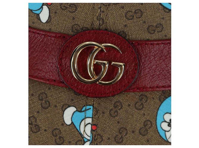 Cappello bucket Doraemon Micro GG Supreme di GUCCI x Doraemon Marrone Auth 166970SM - vista 8