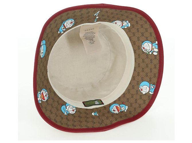 Cappello bucket Doraemon Micro GG Supreme di GUCCI x Doraemon Marrone Auth 166970SM - vista 9