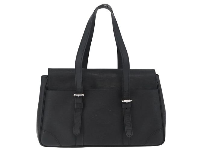 LOUIS VUITTON Borsa a Mano Epi Segur MM Nera M58862 LV Auth BA11114 Nero - vista 2