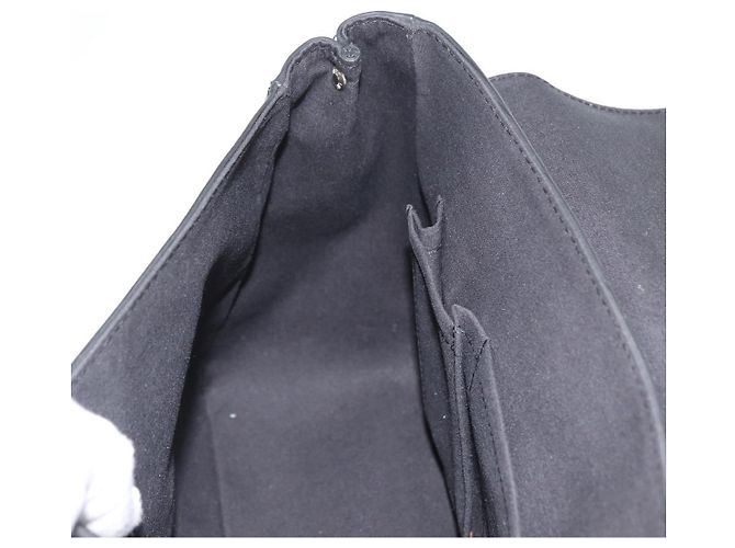 LOUIS VUITTON Borsa a Mano Epi Segur MM Nera M58862 LV Auth BA11114 Nero - vista 20