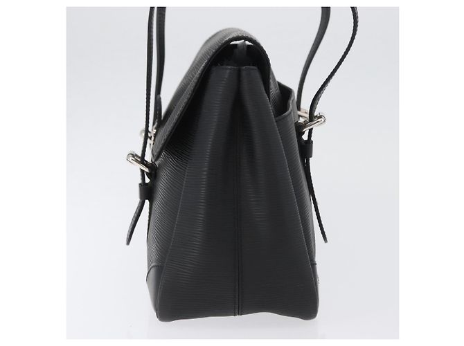 LOUIS VUITTON Borsa a Mano Epi Segur MM Nera M58862 LV Auth BA11114 Nero - vista 3