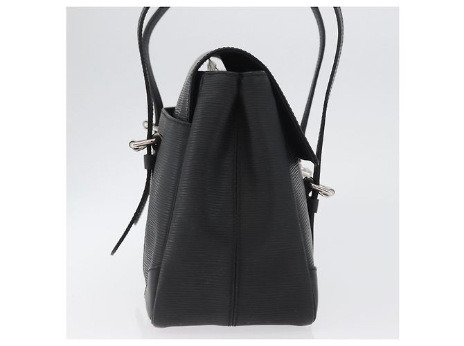 LOUIS VUITTON Borsa a Mano Epi Segur MM Nera M58862 LV Auth BA11114 Nero - vista 4