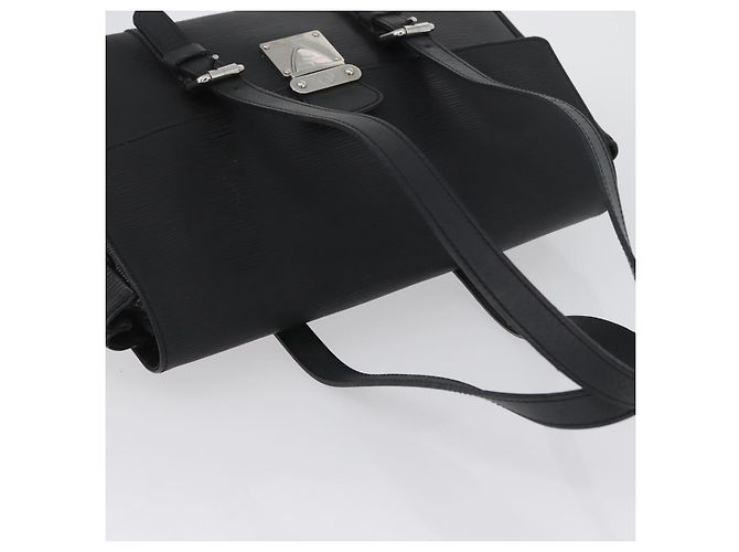 LOUIS VUITTON Borsa a Mano Epi Segur MM Nera M58862 LV Auth BA11114 Nero - vista 6