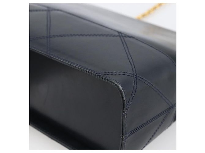 Borsa a Spalla Salvatore Ferragamo in Pelle Blu Navy Oro Auth bs33630 D'oro - vista 10