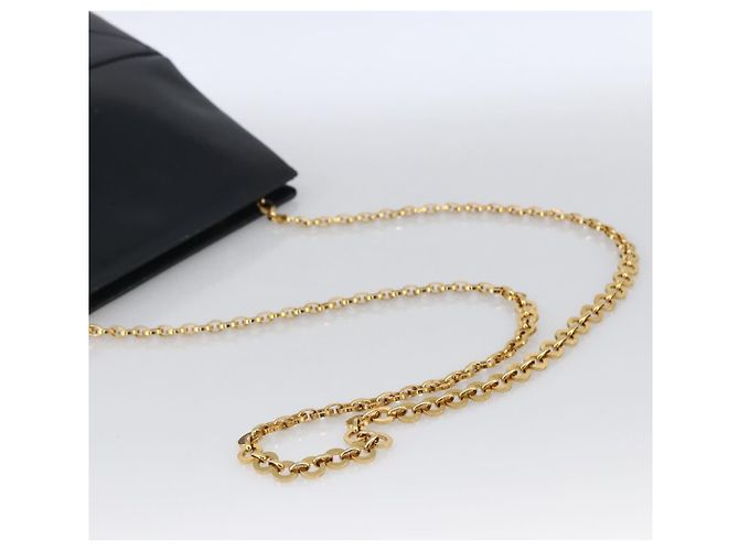 Borsa a Spalla Salvatore Ferragamo in Pelle Blu Navy Oro Auth bs33630 D'oro - vista 7