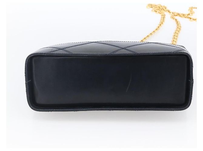 Borsa a Spalla Salvatore Ferragamo in Pelle Blu Navy Oro Auth bs33630 D'oro - vista 9