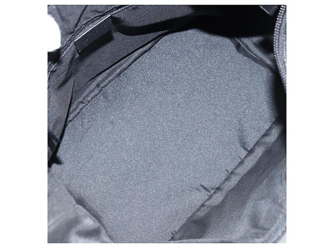 Bamboo Borsa a spalla in tela GG Gucci con bambù, nylon nero argento 000 0531 Auth 172773 - vista 16