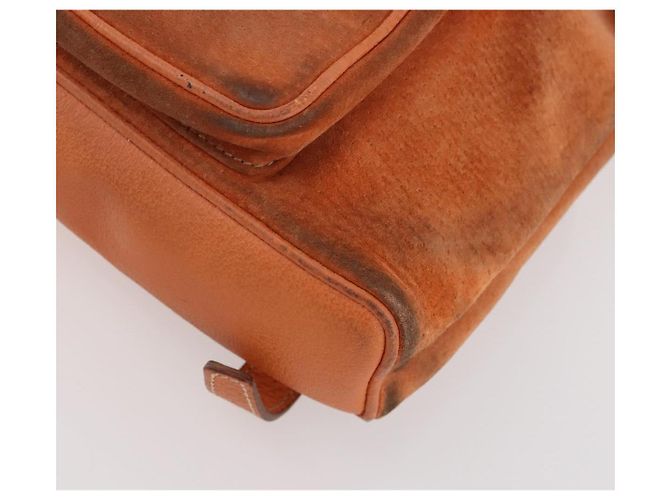 Bamboo Zaino in Bambù GUCCI Camoscio Marrone Oro 003 1956 0030 Auth bs33281 D'oro - vista 12