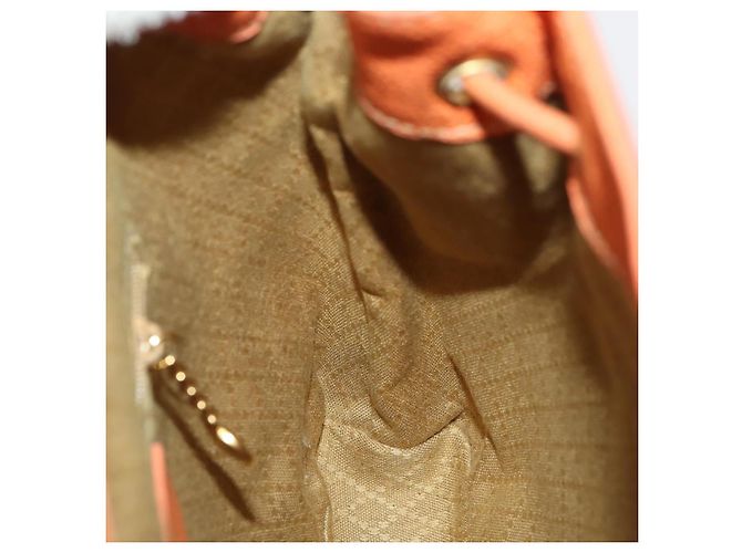 Bamboo Zaino in Bambù GUCCI Camoscio Marrone Oro 003 1956 0030 Auth bs33281 D'oro - vista 20