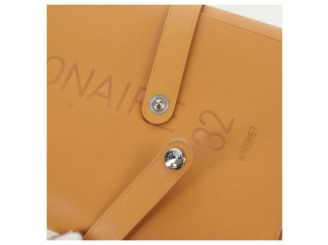 Hermès HERMES Visionaire 32 Pelle Beige Argento Auth ARZ257M - vista 13