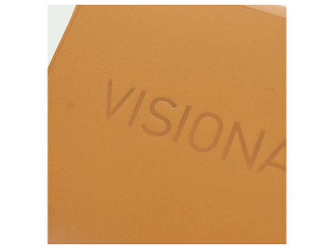 Hermès HERMES Visionaire 32 Pelle Beige Argento Auth ARZ257M - vista 14