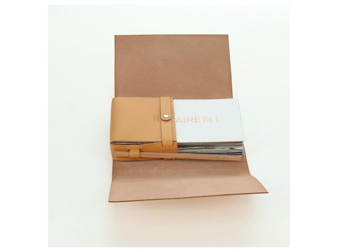 Hermès HERMES Visionaire 32 Pelle Beige Argento Auth ARZ257M - vista 16