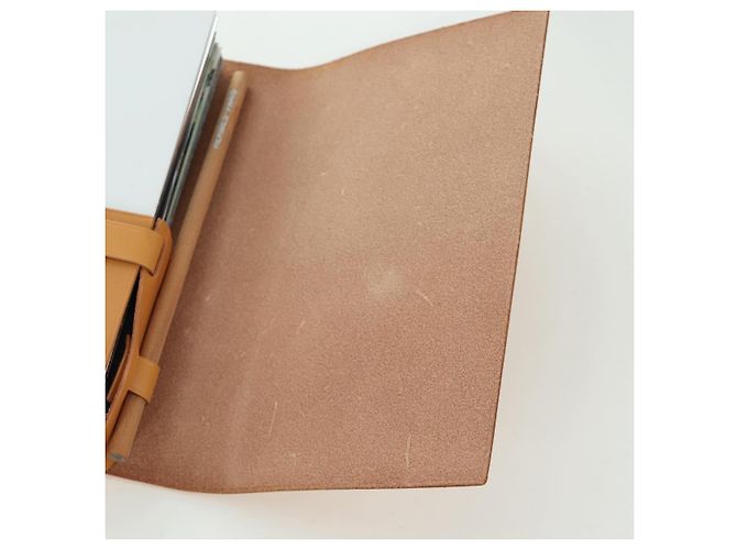 Hermès HERMES Visionaire 32 Pelle Beige Argento Auth ARZ257M - vista 19