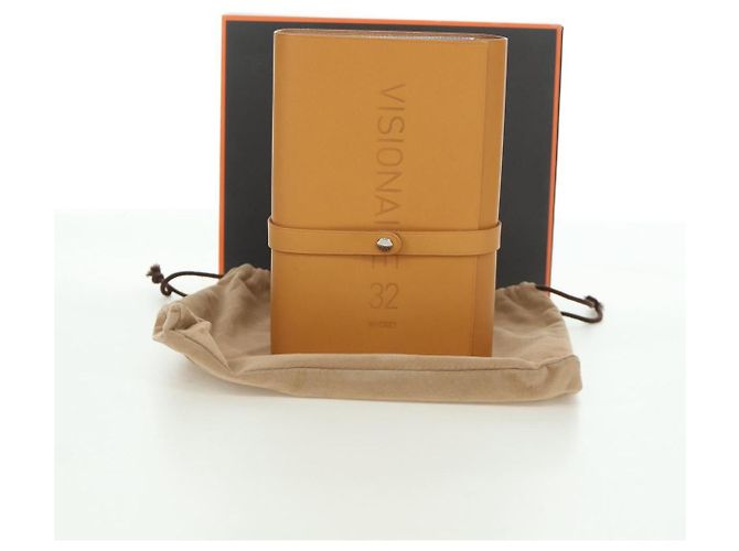 Hermès HERMES Visionaire 32 Pelle Beige Argento Auth ARZ257M - vista 29