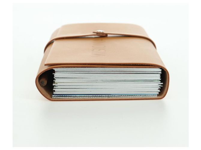 Hermès HERMES Visionaire 32 Pelle Beige Argento Auth ARZ257M - vista 6