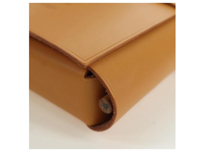 Hermès HERMES Visionaire 32 Pelle Beige Argento Auth ARZ257M - vista 9