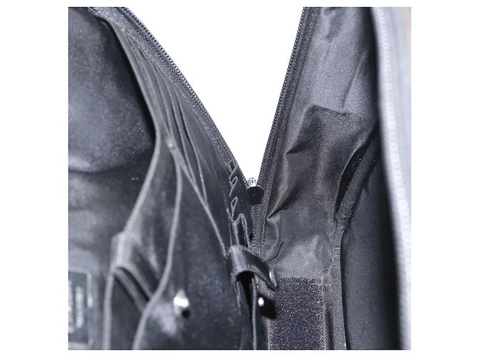 PRADA Hand Bag Nylon Black Silver Auth bs33447 Silvery - view 19