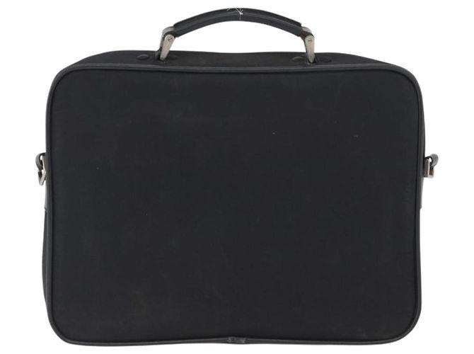 PRADA Hand Bag Nylon Black Silver Auth bs33447 Silvery - view 3