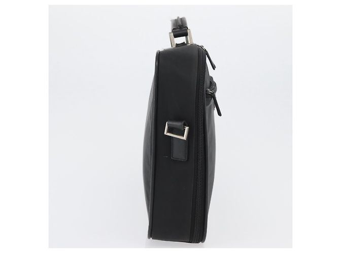 PRADA Hand Bag Nylon Black Silver Auth bs33447 Silvery - view 5