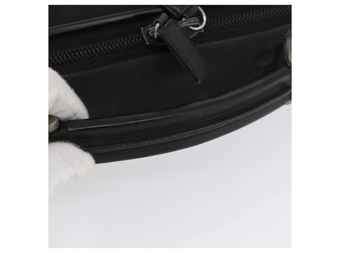 PRADA Hand Bag Nylon Black Silver Auth bs33447 Silvery - view 7