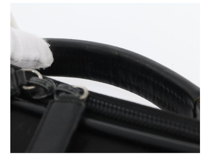 PRADA Hand Bag Nylon Black Silver Auth bs33447 Silvery - view 8
