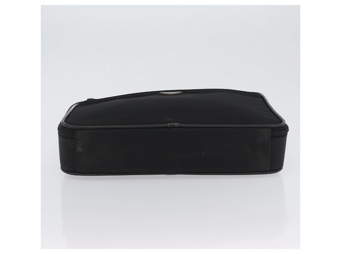 PRADA Hand Bag Nylon Black Silver Auth bs33447 Silvery - view 9