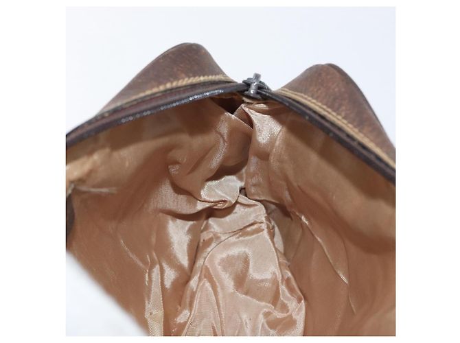 Borsa Sherry Line GG Supreme Web di GUCCI in PVC beige e oro 001 3654 5 Auth 172680 D'oro - vista 18