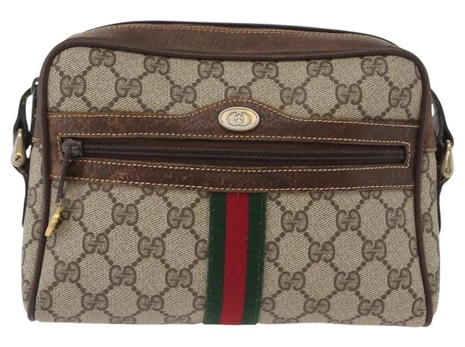 Borsa Sherry Line GG Supreme Web di GUCCI in PVC beige e oro 001 3654 5 Auth 172680 D'oro - vista 2