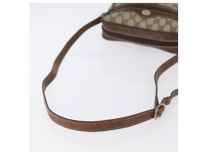 Borsa Sherry Line GG Supreme Web di GUCCI in PVC beige e oro 001 3654 5 Auth 172680 D'oro - vista 7