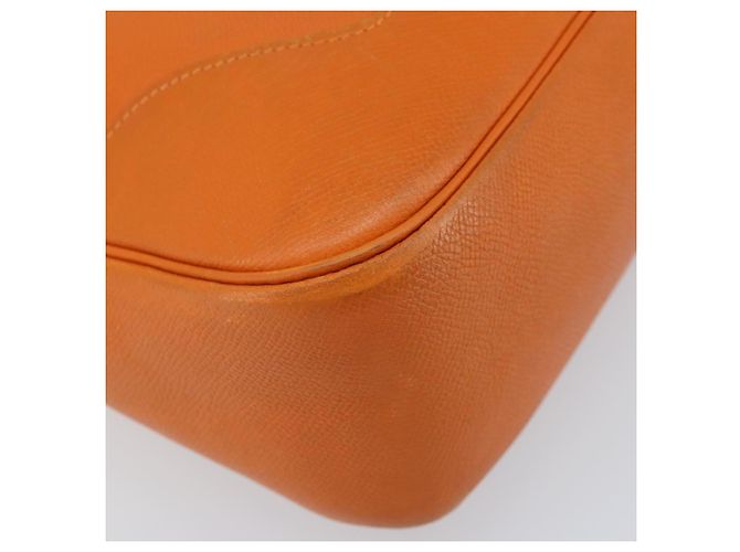 Hermès HERMES Trim 31 Borsa a Spalla in Pelle Arancione Argento Auth 168319V - vista 11