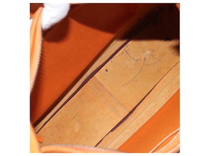 Hermès HERMES Trim 31 Borsa a Spalla in Pelle Arancione Argento Auth 168319V - vista 18