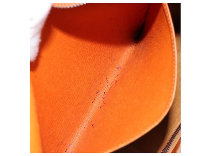 Hermès HERMES Trim 31 Borsa a Spalla in Pelle Arancione Argento Auth 168319V - vista 23