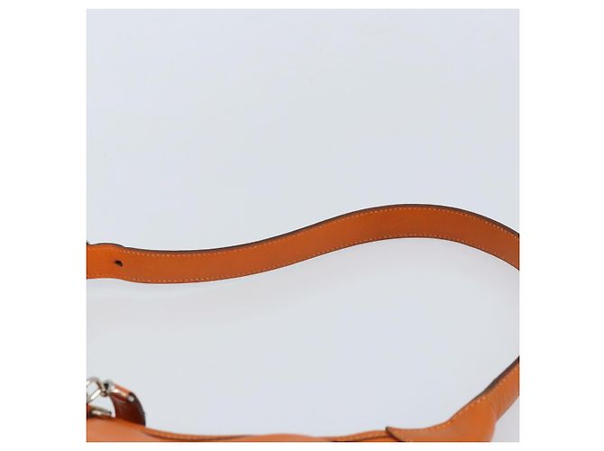 Hermès HERMES Trim 31 Borsa a Spalla in Pelle Arancione Argento Auth 168319V - vista 8